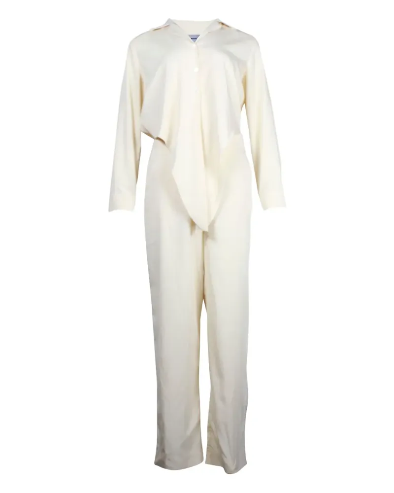 Nanushka tie-front jumpsuit - Weiß Weiß