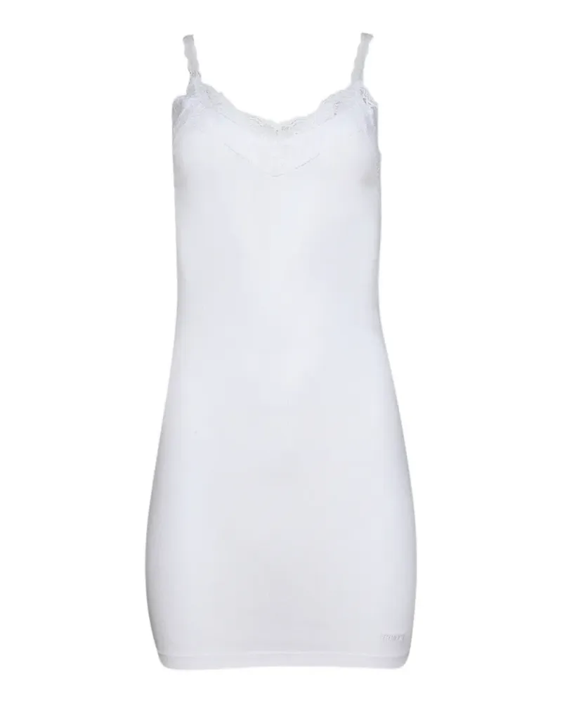 VETEMENTS Minikleid mit Spitzenbesatz - Weiß Weiß
