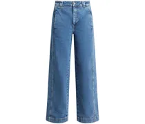 Weite Jeans aus Stretch-Denim - Blau