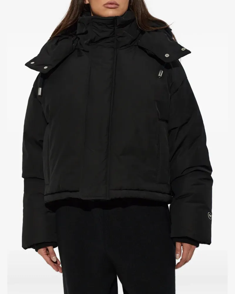 AMI Paris Gefütterte Kapuzenjacke - Schwarz Schwarz