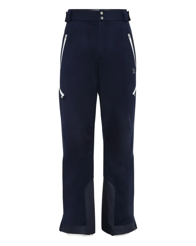 Brunello Cucinelli Wattierte Mountain Hose mit Kontraststreifen - Blau Blau