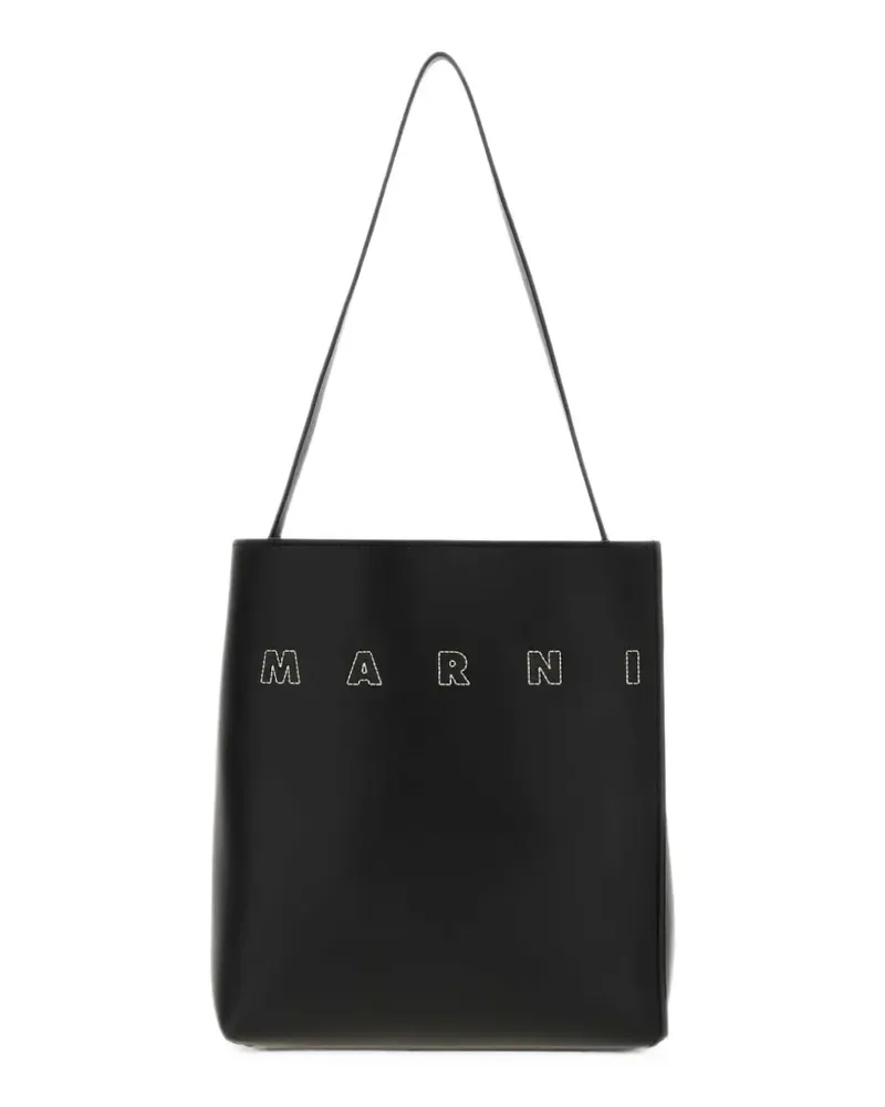 Marni Tote Bag mit Logo-Stickerei - Schwarz Schwarz