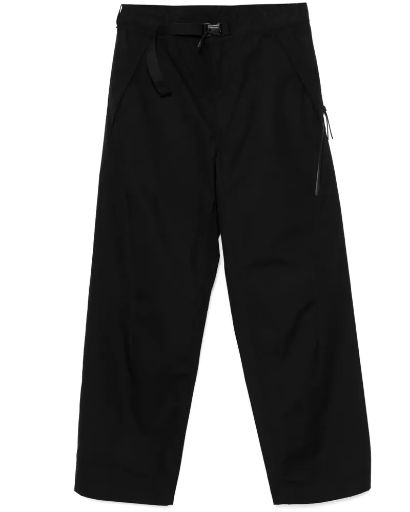 C.P. Company Cargohose mit Logo-Patch - Schwarz Schwarz