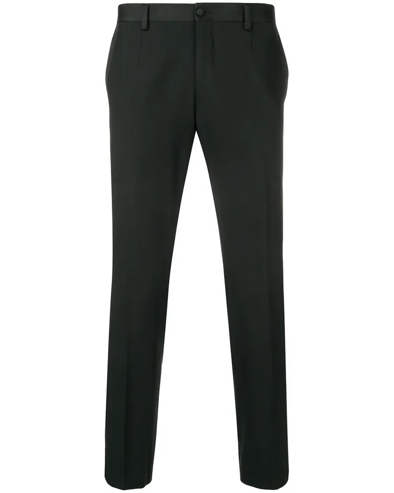 Dolce & Gabbana Schmale Hose - Schwarz Schwarz