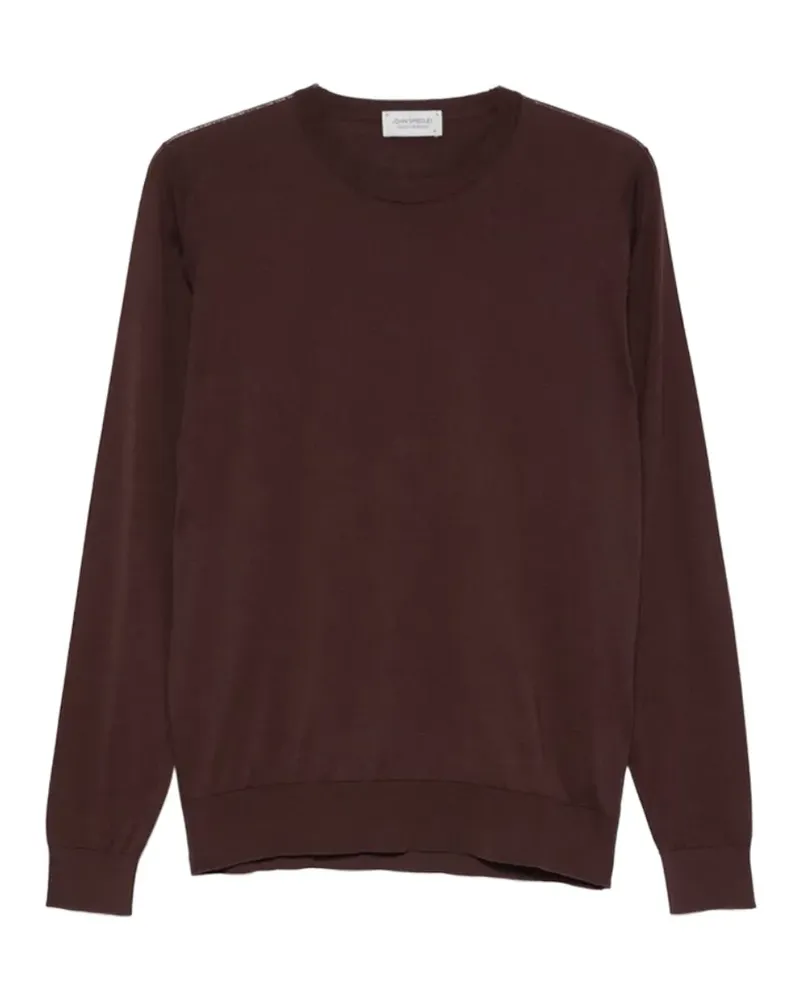 John Smedley Rowland crew-neck T-shirt - Braun Braun