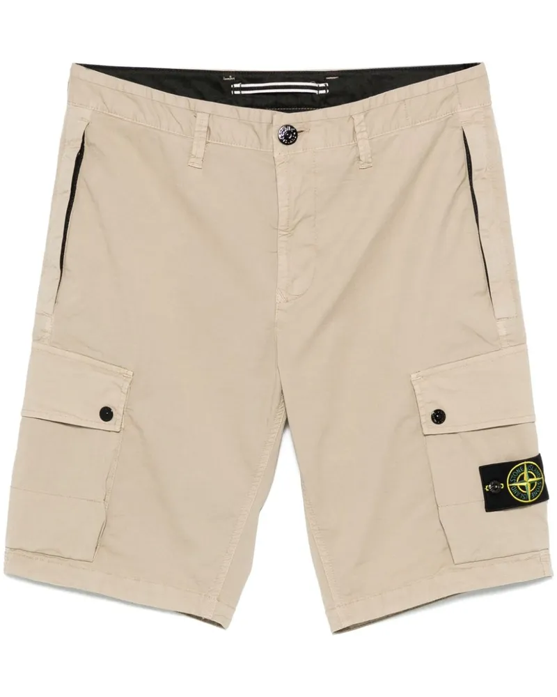 Stone Island Shorts mit Kompass-Patch - Nude Nude