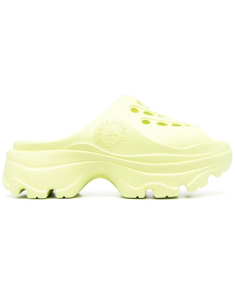 adidas Clogs mit Logo-Prägung - Gelb Gelb
