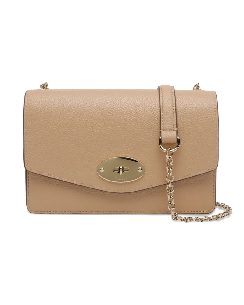 Mulberry small Darley turn-lock leather shoulder bag - Nude Nude