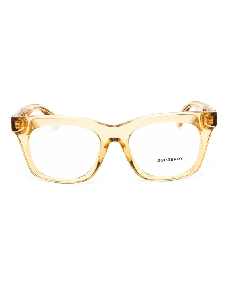 Burberry rectangle-frame glasses - Nude Nude