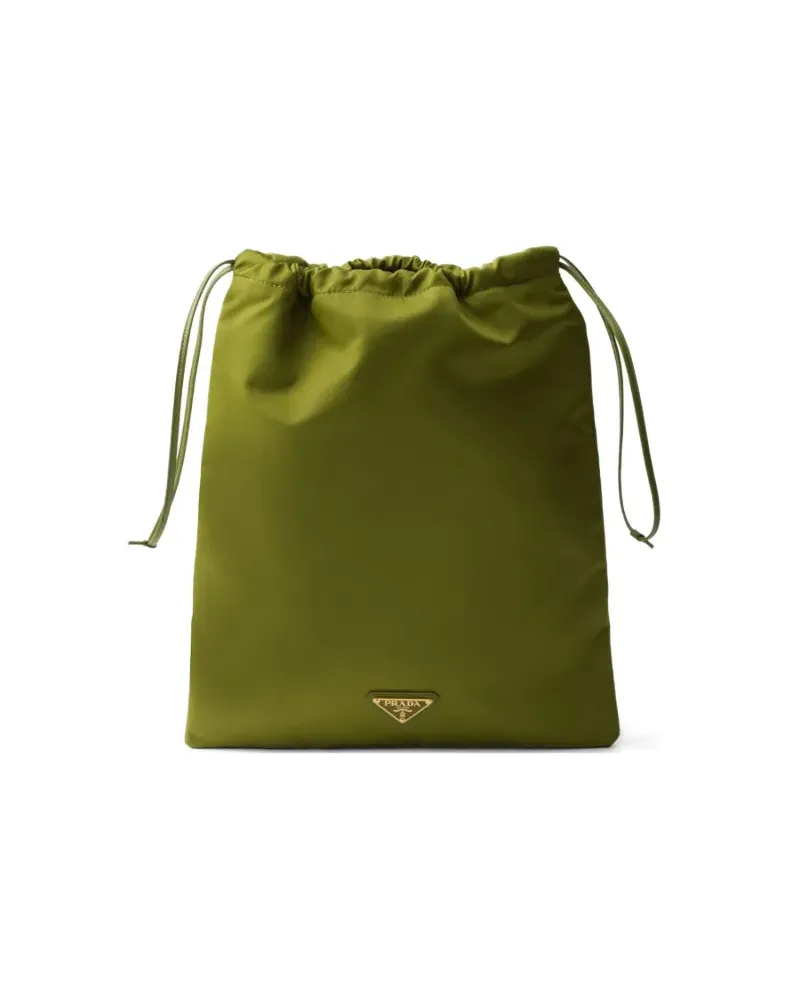 Prada Clutch mit Kordelzug - Grün Grün