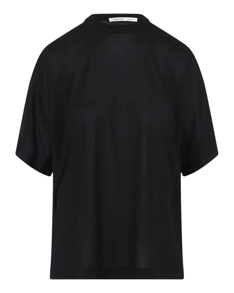 Carven T-Shirt aus Seide - Schwarz Schwarz