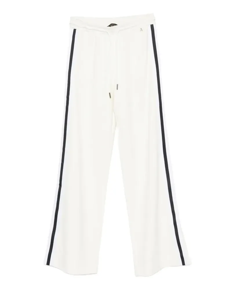 Twin-Set side-stripe track pants - Weiß Weiß