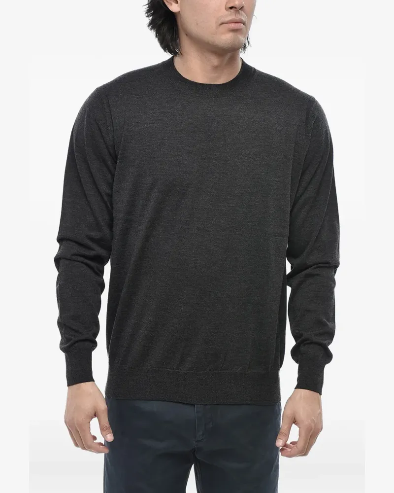 Paolo Pecora Milano Pullover mit Rundhalsausschnitt - Grau Grau