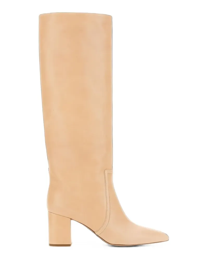 Paris Texas pointed-toe knee-high boots - Nude Nude