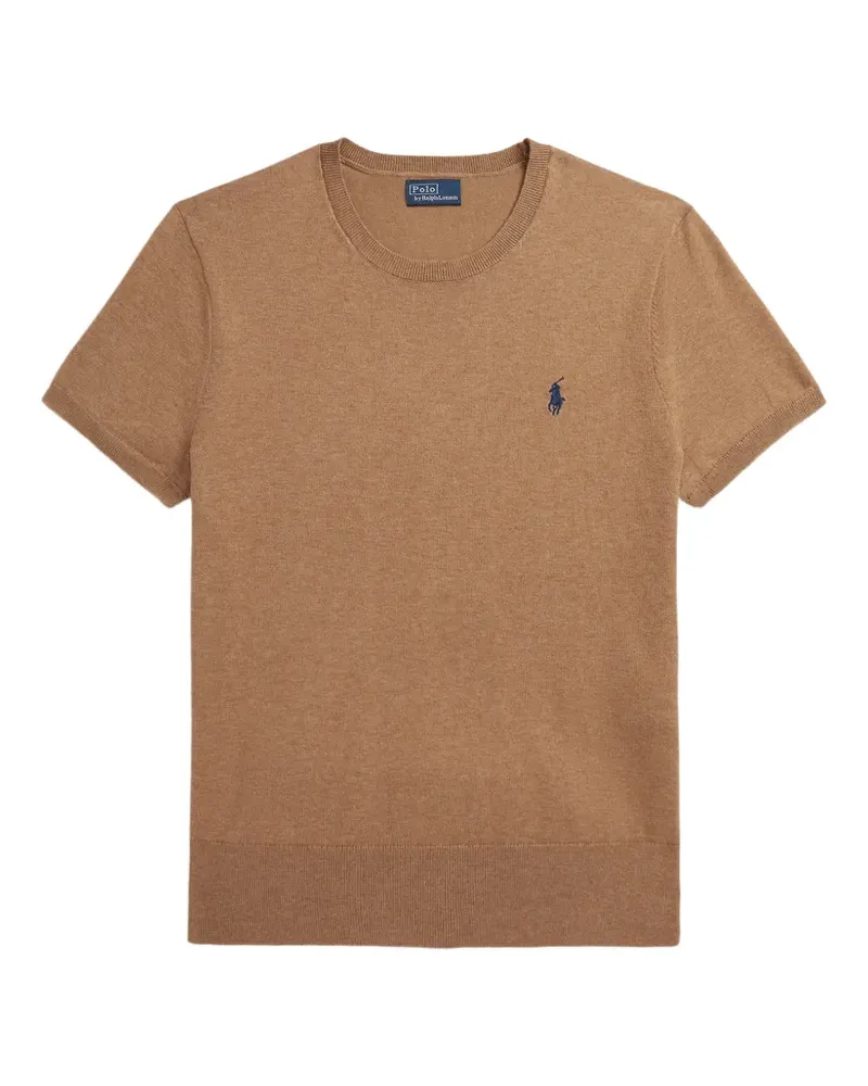 Ralph Lauren logo-embroidered T-shirt - Braun Braun