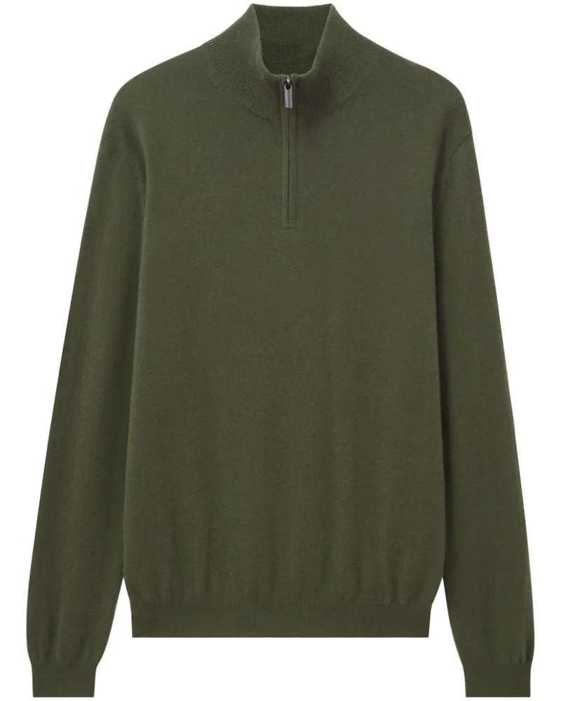 Pringle of Scotland Kaschmirpullover mit Reißverschluss - Grün Grün