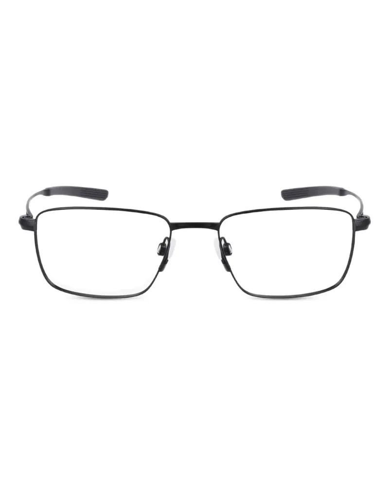 Nike Eckige 6046 Brille aus Titan - Schwarz Schwarz