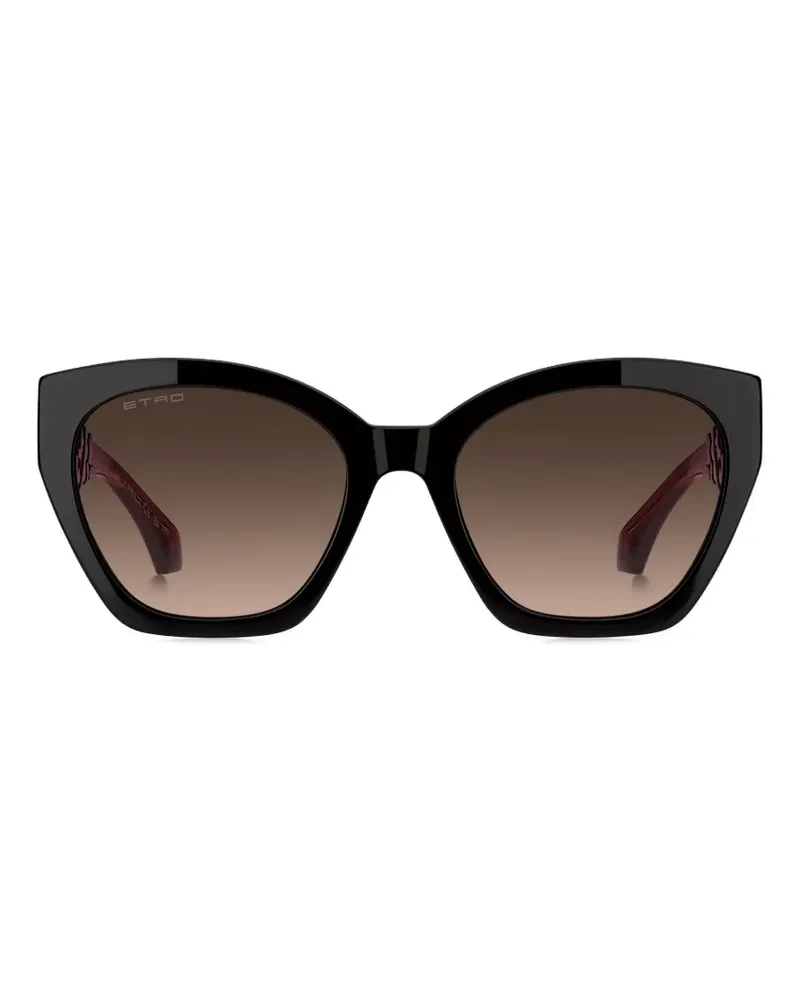 Etro Cat-Eye-Brille mit Paisley-Print - Schwarz Schwarz