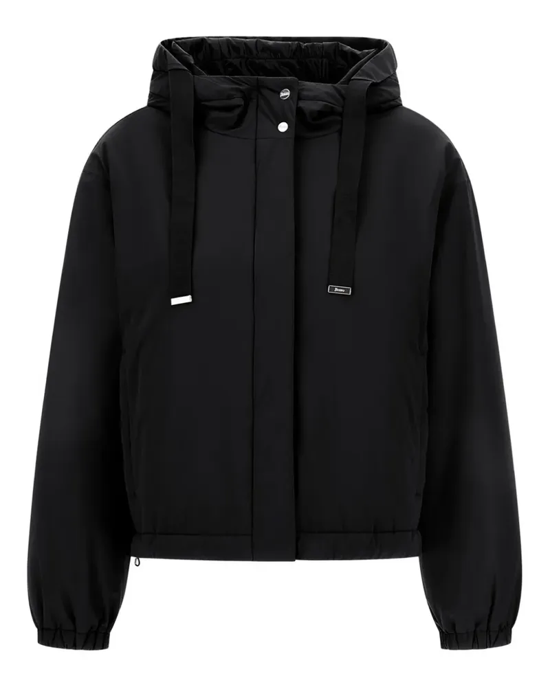 Herno Resort Travel Kapuzenjacke mit Kordelzug - Schwarz Schwarz