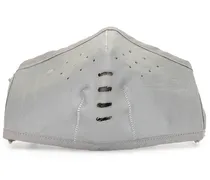 Mundschutz mit Stickerei - Grau