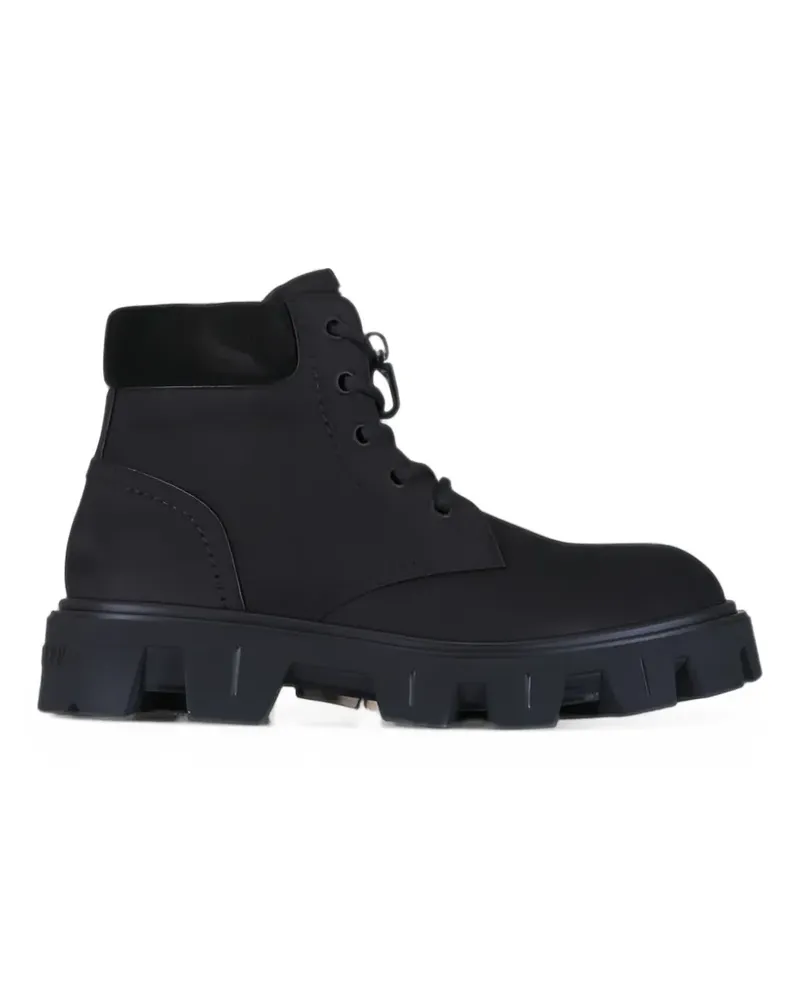 Moncler suede chunky-sole boots - Schwarz Schwarz