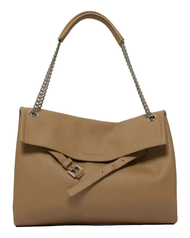 Orciani medium Venus leather tote bag - Nude Nude