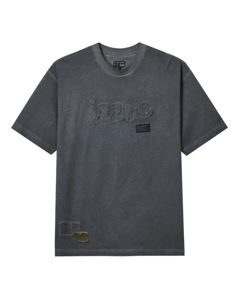 Izzue logo-embellishment T-shirt - Grau Grau