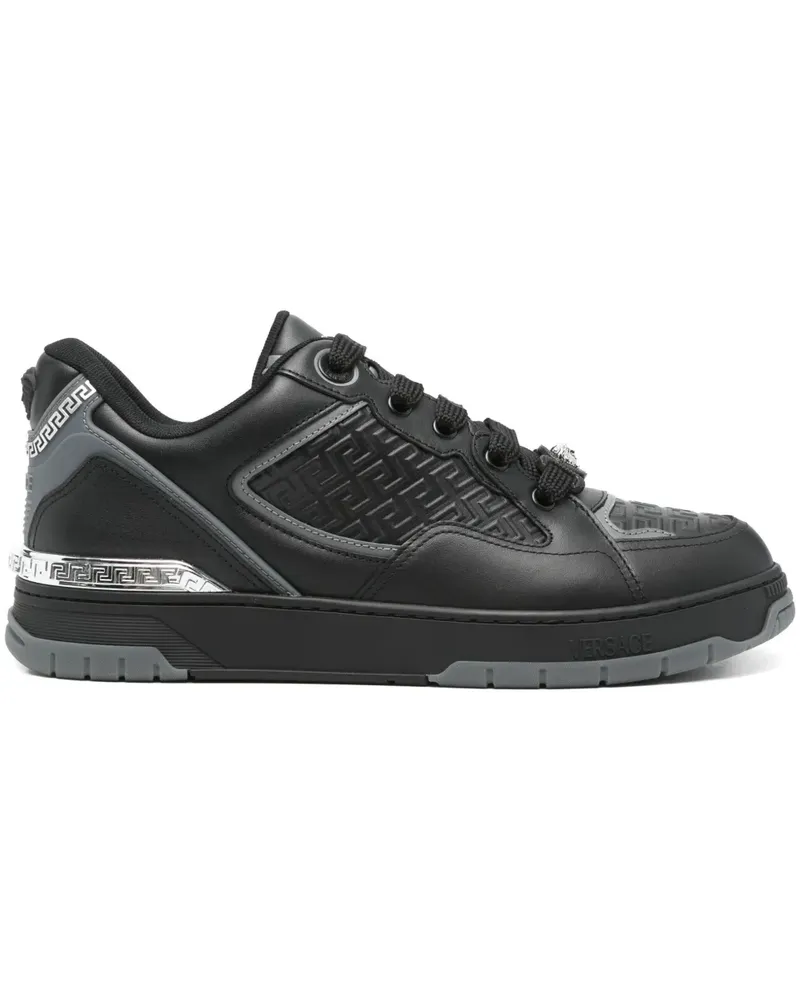Versace Klassische Sneakers - Schwarz Schwarz
