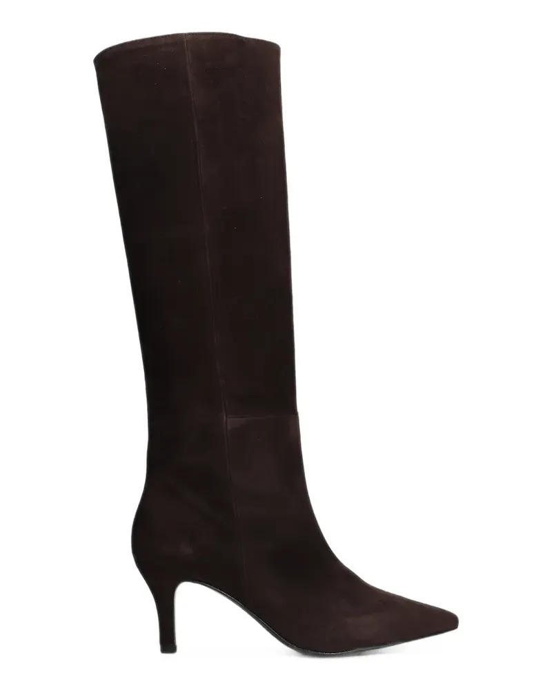Bianca Di suede pointed-toe boots - Braun Braun