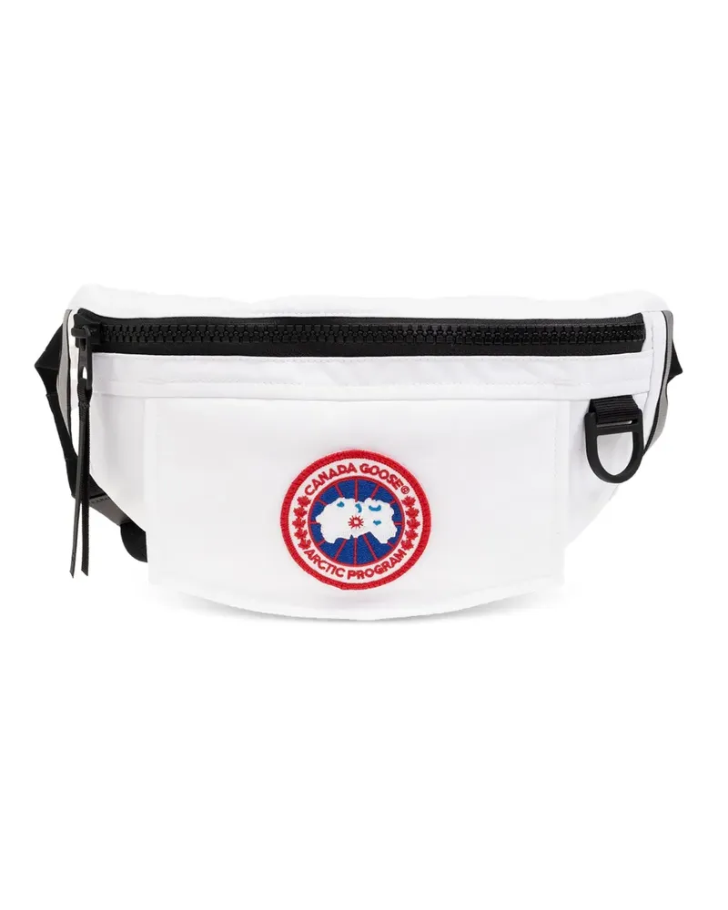 Canada Goose Waist Pack Gürteltasche mit Logo-Patch - Weiß Weiß