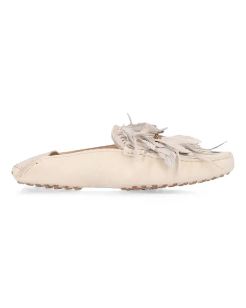 TOD'S Loafer mit Federn - Nude Nude