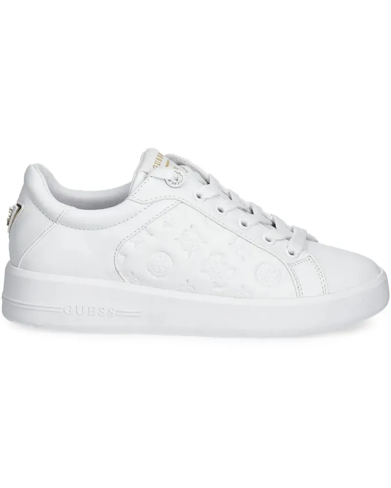 Guess Sneakers mit Monogrammmuster - Weiß Weiß
