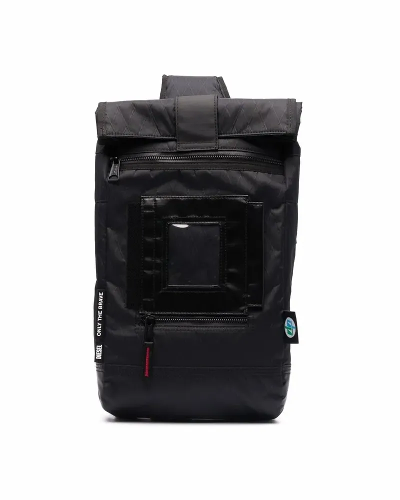 Diesel Mono Rucksack - Schwarz Schwarz