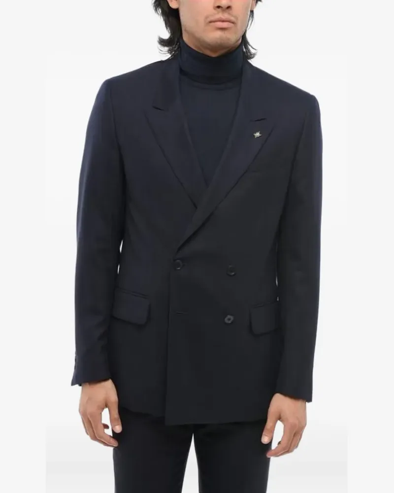 Corneliani double-breasted blazer - Blau Blau
