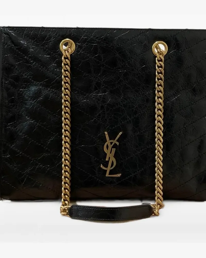 Saint Laurent medium Niki chevron-quilted tote bag - Schwarz Schwarz