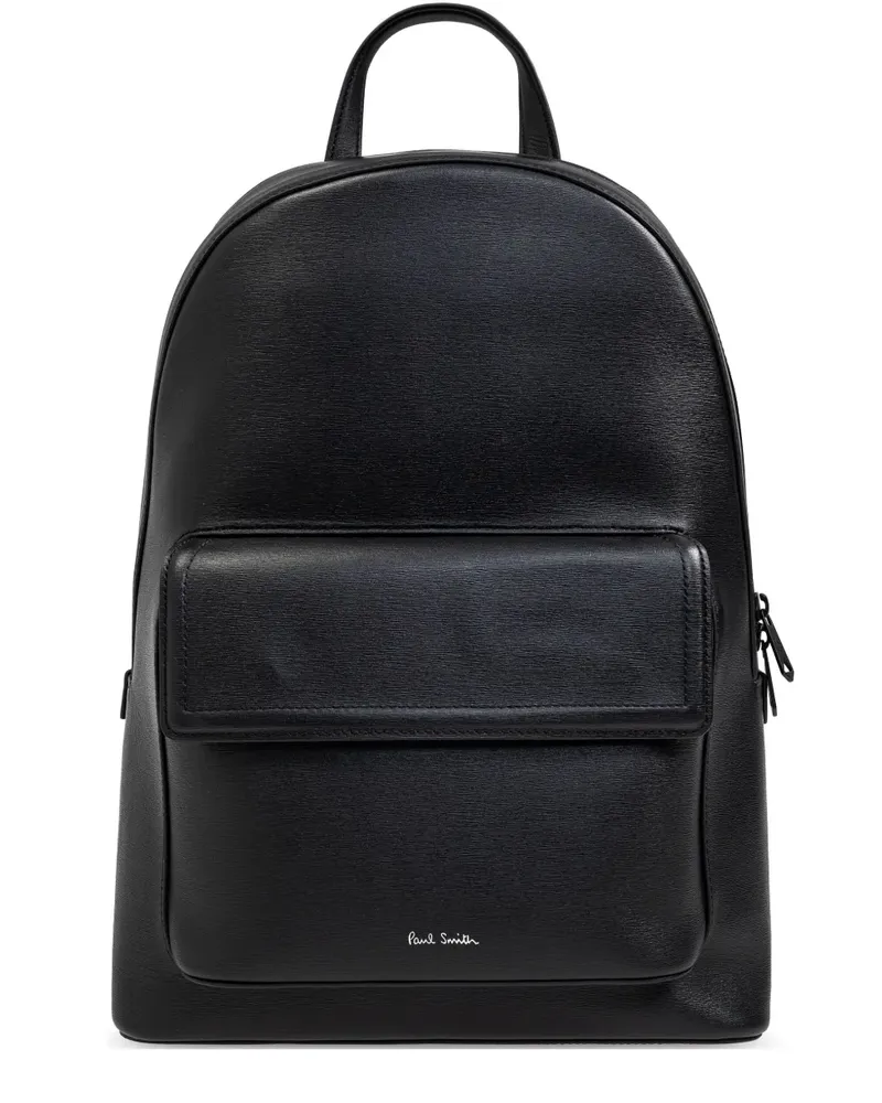 Paul Smith Rucksack mit Logo-Stempel - Schwarz Schwarz