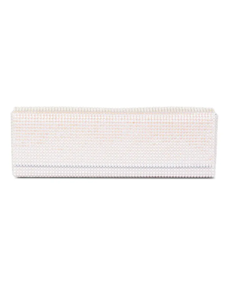 Amina Muaddi Amini Paloma Clutch - Weiß Weiß