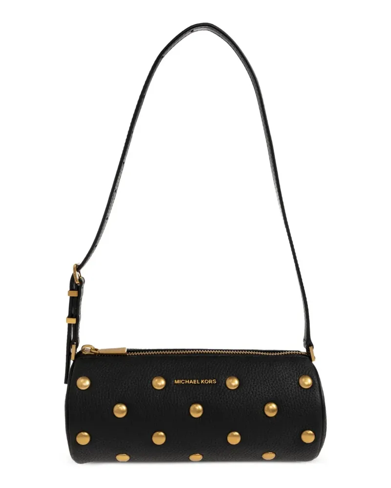 Michael Kors Kleine Izzy Schultertasche mit Nieten - Schwarz Schwarz