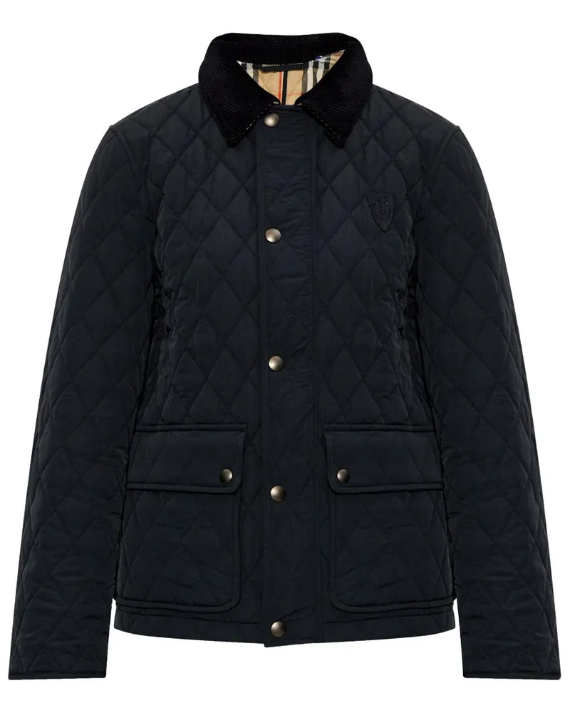 Burberry Gesteppte B Shield Jacke - Schwarz Schwarz