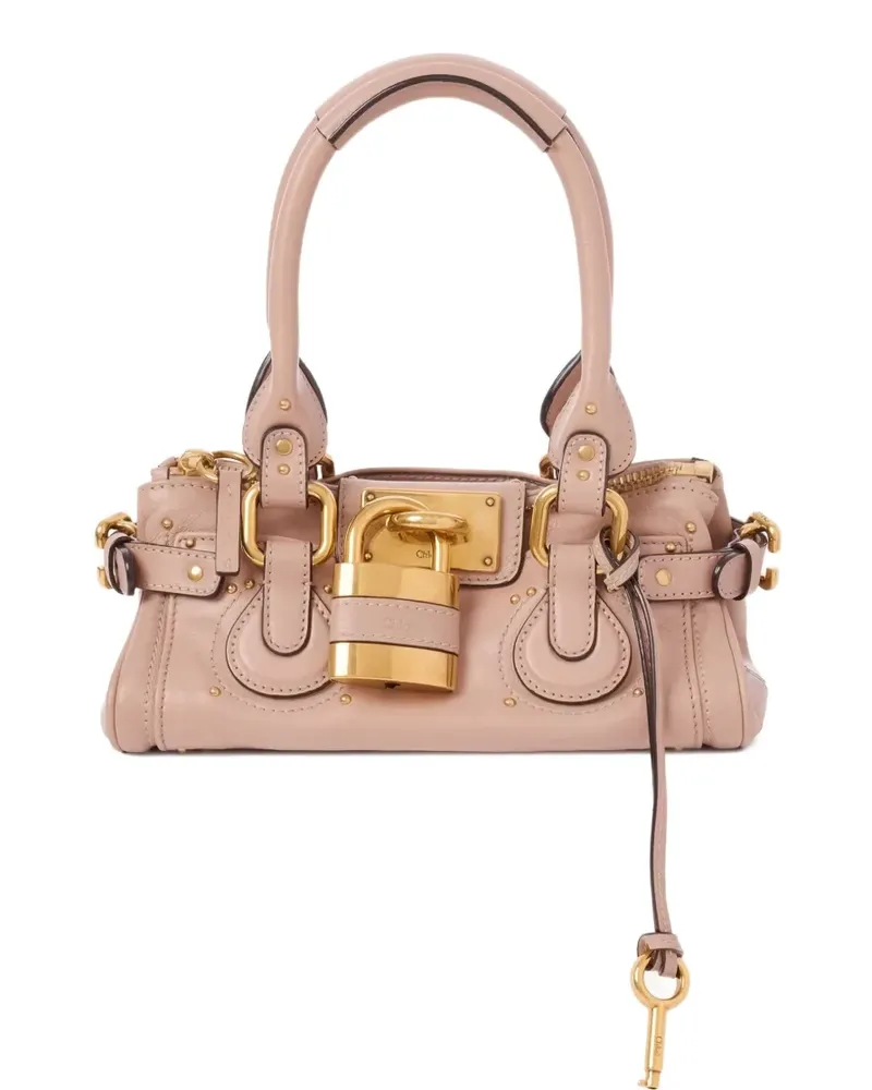 Chloé small Paddington leather tote bag - Rosa Rosa