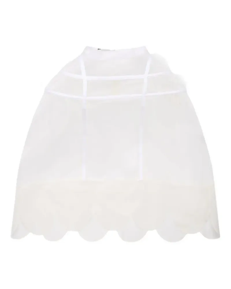 Simone Rocha sheer hoop mini skirt - Nude Nude