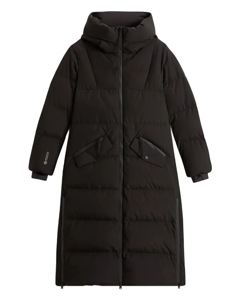 Woolrich Gesteppter Kapuzenmantel - Schwarz Schwarz