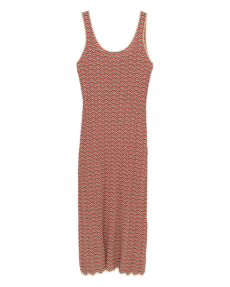 RIXO Ärmelloses Bondi Kleid - Rot Rot