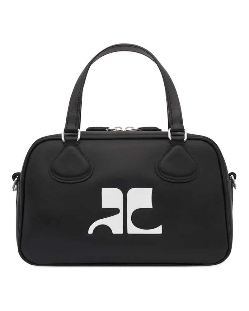 Courrèges Reedition Bowlingtasche Schwarz