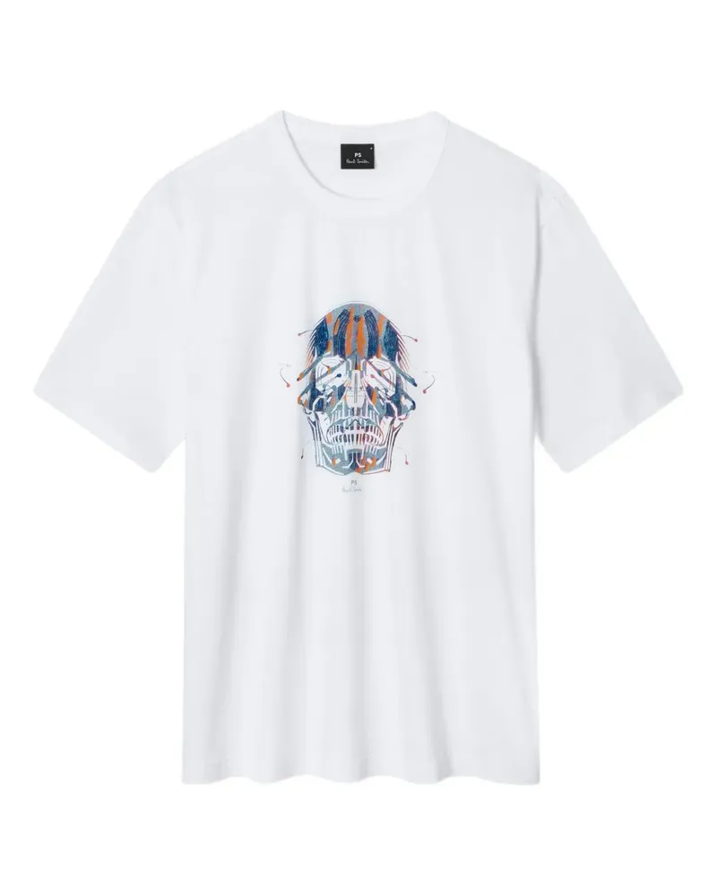 Paul Smith T-Shirt mit Totenkopf-Print - Weiß Weiß