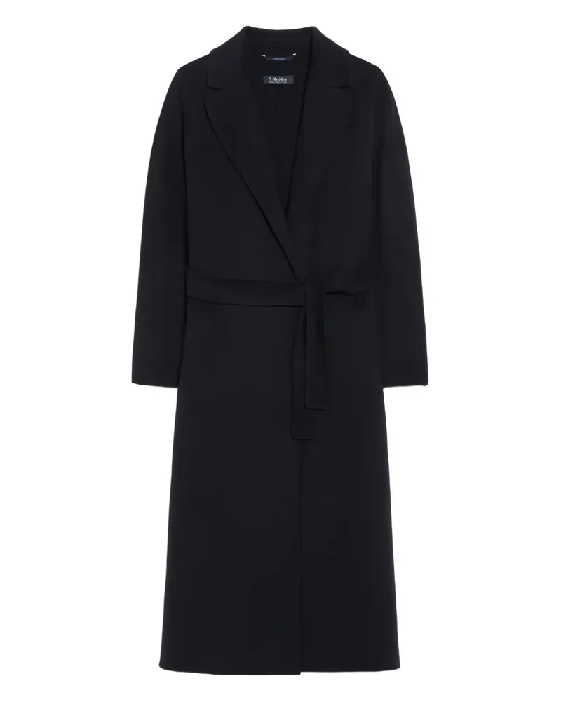 Max Mara Mantel mit Gürtel - Blau Blau