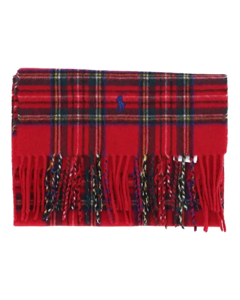 Ralph Lauren plaid cashmere scarf - Rot Rot