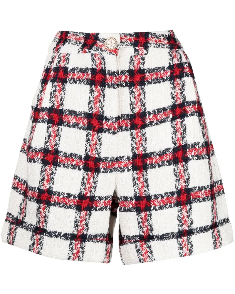 Edward Achour Shorts mit weitem Bein Weiß