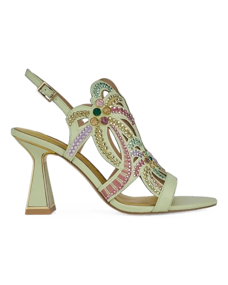 Kat Maconie Kiawa crystal-embellished cut-out sandals - Grün Grün