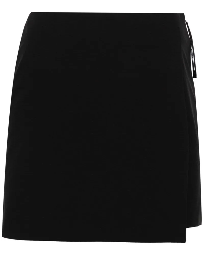 Moncler Shorts mit hohem Bund und Layering-Look - Schwarz Schwarz